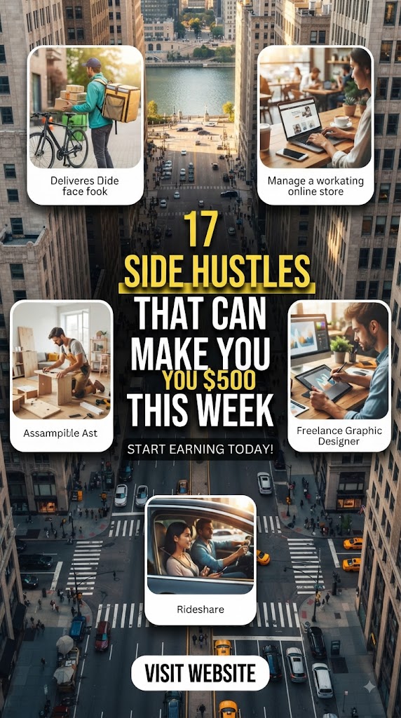 17 Side Hustles That Can Make You $500 This Week