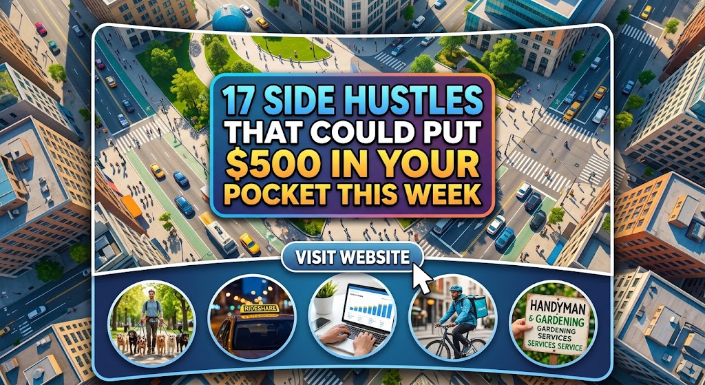 17 Side Hustles That Can Make You $500 This Week