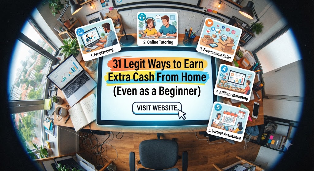 31 Legit Ways to Earn Extra Cash From Home