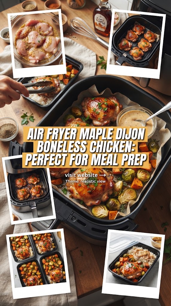 Air Fryer Maple Dijon Boneless Chicken: Perfect for Meal Prep