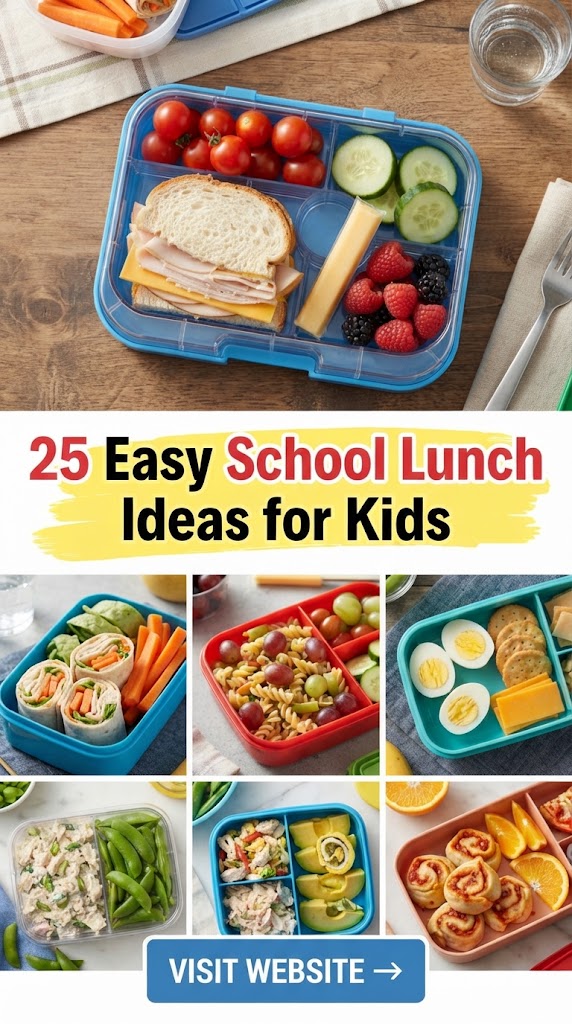 25 Easy School Lunch Ideas for Kids