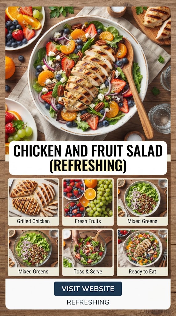 Chicken and Fruit Salad (Refreshing)