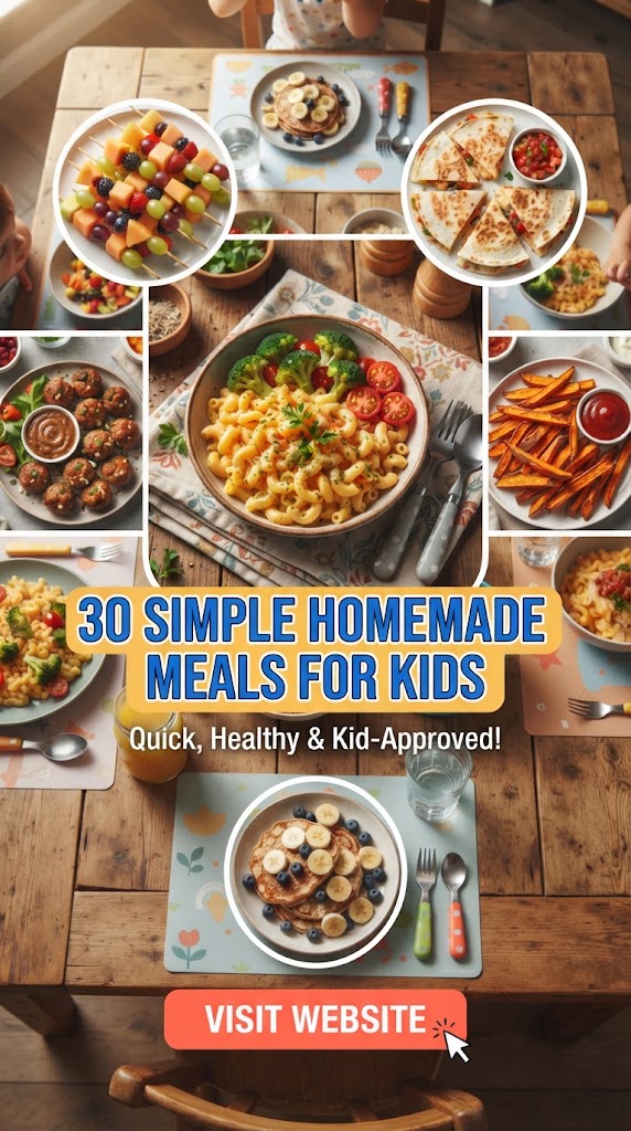 30 Simple Homemade Meals for Kids