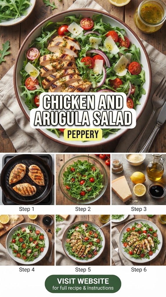 Chicken and Arugula Salad (Peppery)