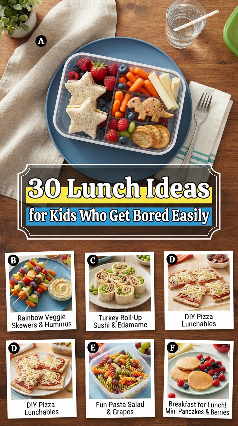 30 Lunch Ideas for Kids Who Get Bored Easily