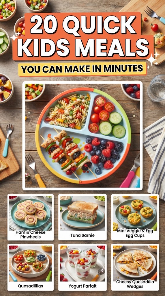 20 Quick Kids Meals You Can Make in Minutes