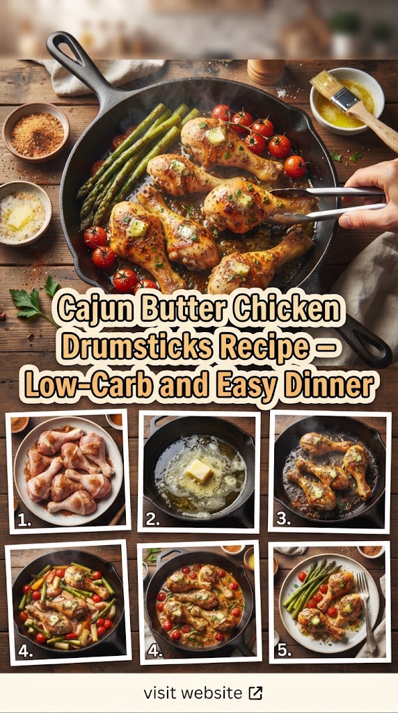 Cajun Butter Chicken Drumsticks Recipe – Low-Carb and Easy Dinner