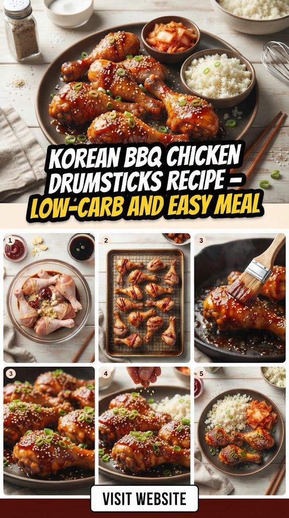 Korean BBQ Chicken Drumsticks Recipe – Low-Carb and Easy Meal