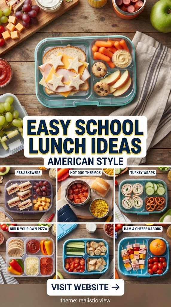 Easy School Lunch Ideas American Style