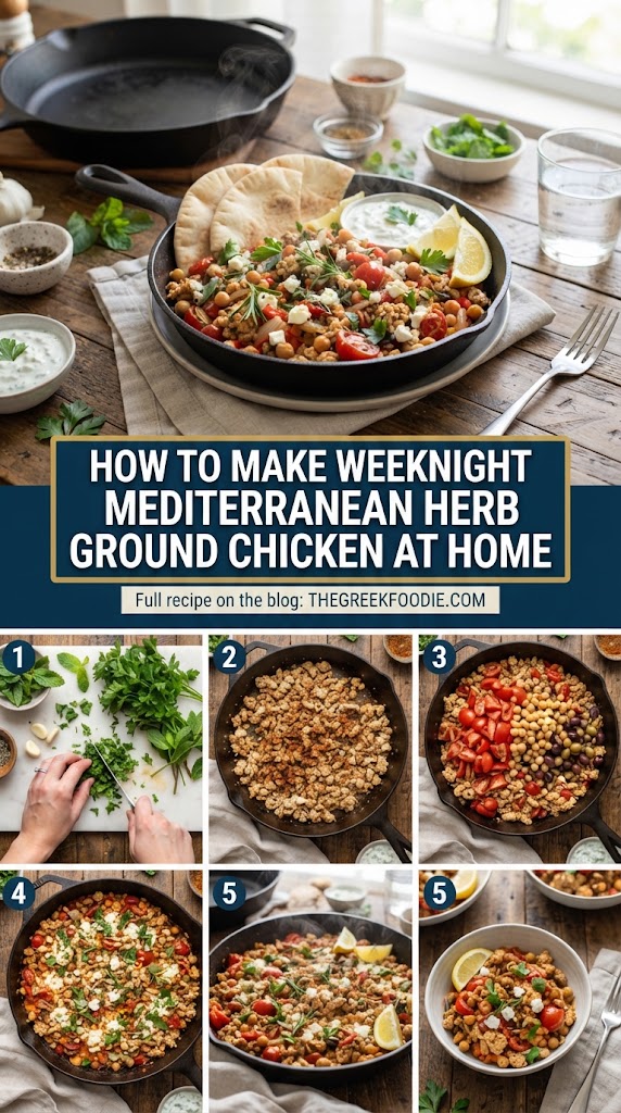 How to Make weeknight mediterranean herb ground chicken at Home
