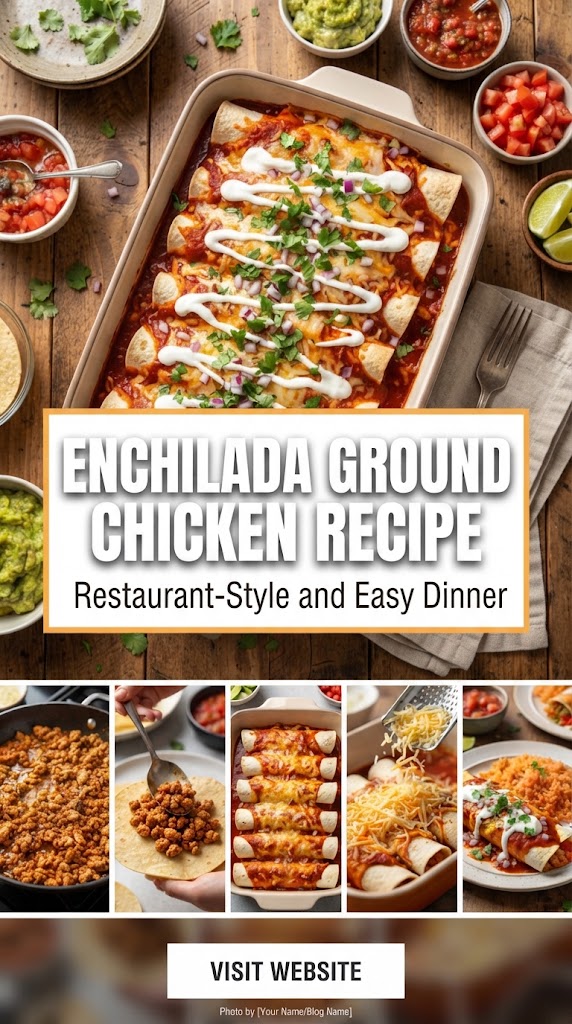 Enchilada Ground Chicken Recipe – Restaurant-Style and Easy Dinner