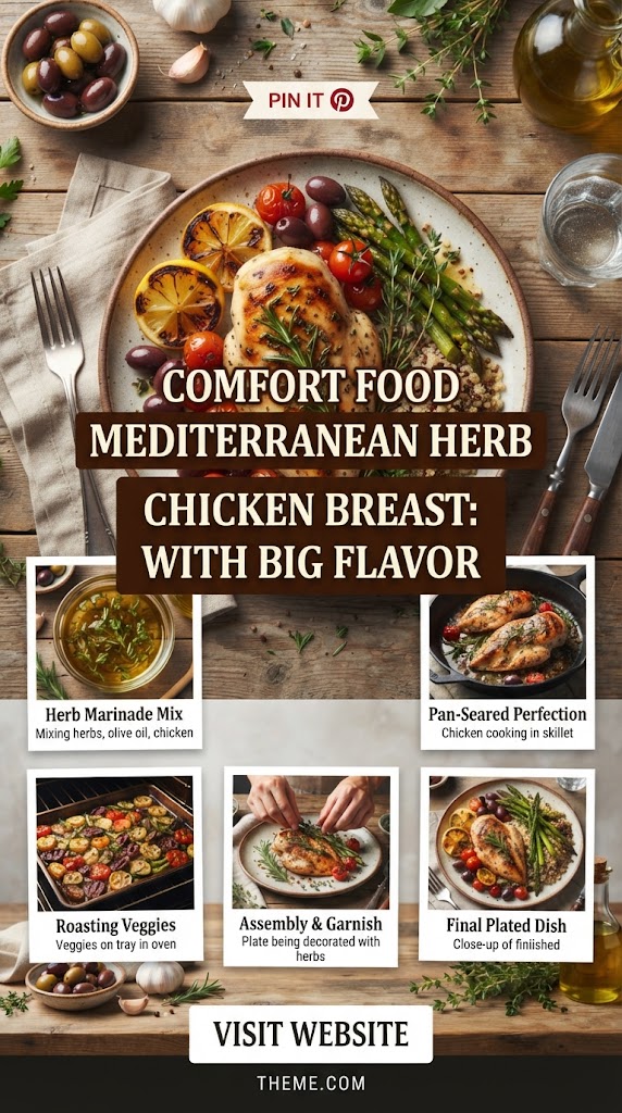 Comfort Food Mediterranean Herb Chicken Breast: With Big Flavor